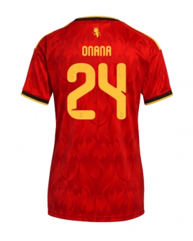 Billige Fotballdrakt Belgia Amadou Onana #24 Replika Hjemmedrakt Dame VM 2026 Kortermet Billige Fotballdrakt Belgia Amadou Onana #24 Replika Hjemmedrakt Dame VM 2026 Kortermet